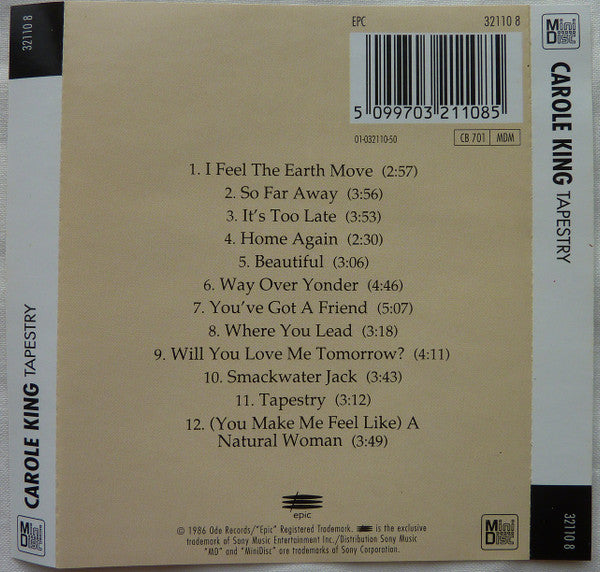 Carole King : Tapestry (MD, Album, RE)