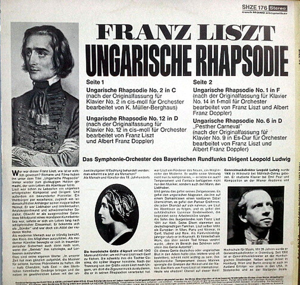 Franz Liszt : Ungarische Rhapsodie (LP)
