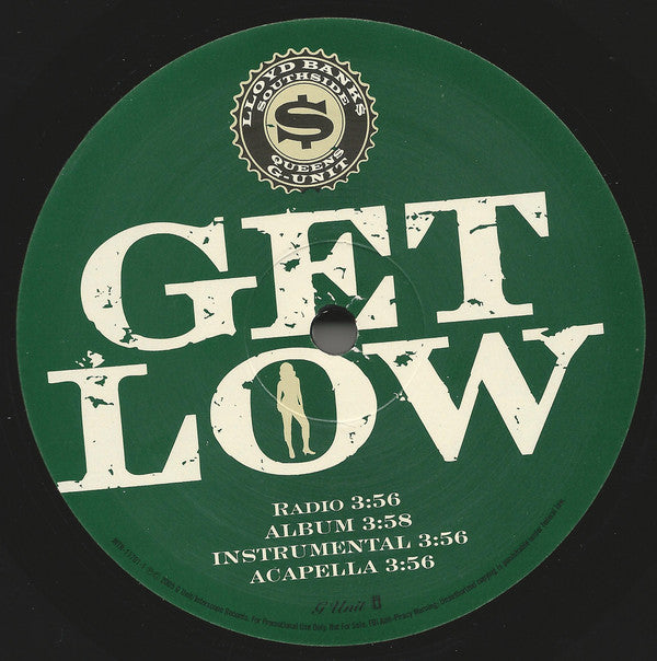 Lloyd Banks : Get Low (12", Single, Promo)