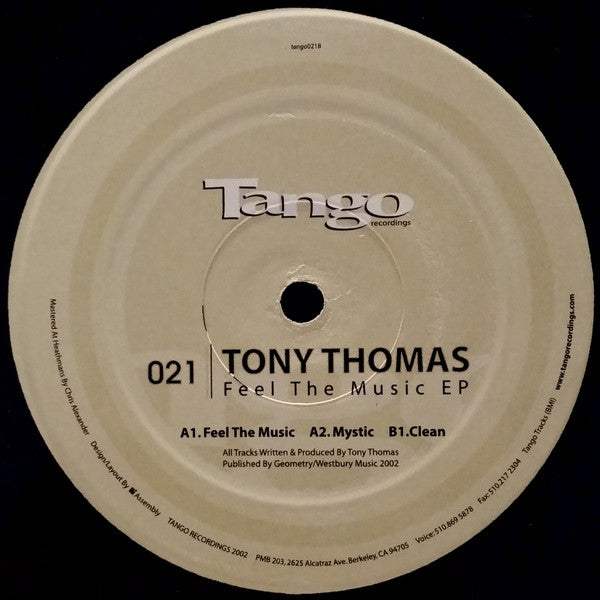 Tony Thomas : Feel The Music EP (12", EP)