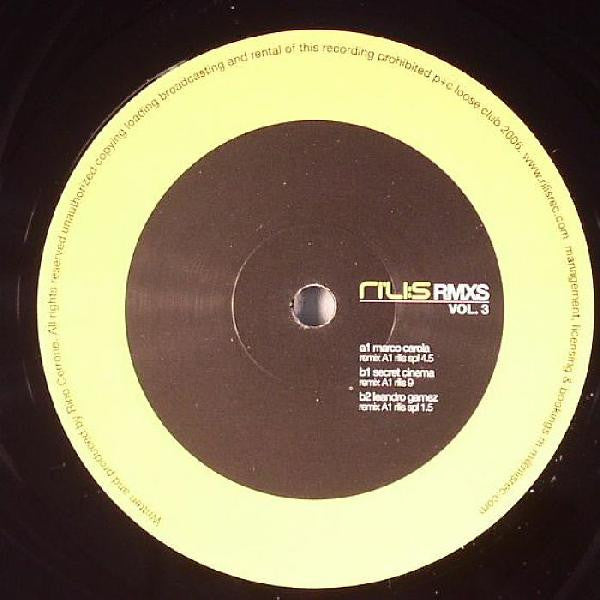 Rino Cerrone : Rilis Remixes Vol. 3 (12")