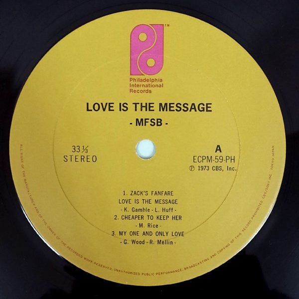 MFSB : Love Is The Message (LP, Album)