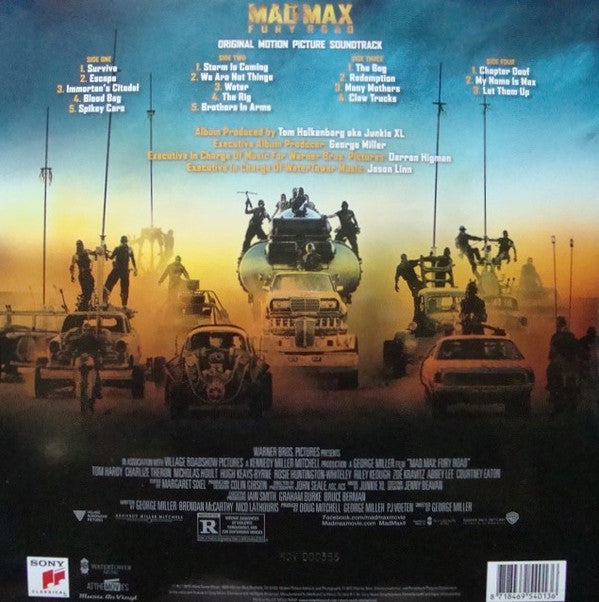 Tom Holkenborg AKA Junkie XL : Mad Max: Fury Road (Original Motion Picture Soundtrack) (LP, Yel + LP, Blu + Album, Ltd, Num)