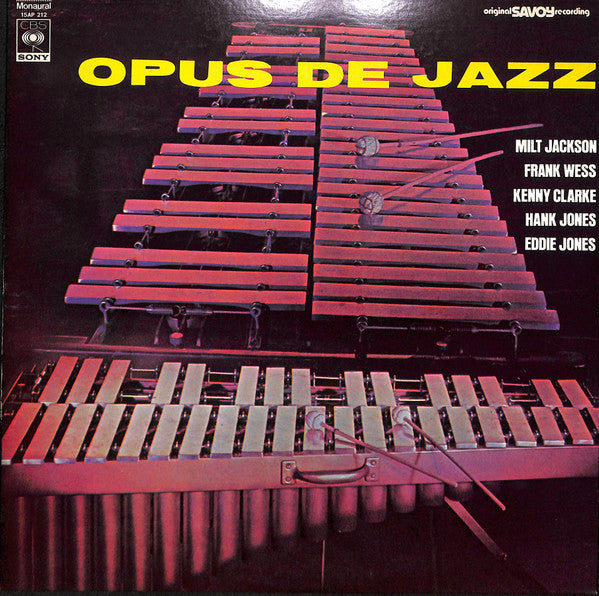 Milt Jackson, Frank Wess, Kenny Clarke, Hank Jones, Eddie Jones : Opus De Jazz (LP, Album, Mono)