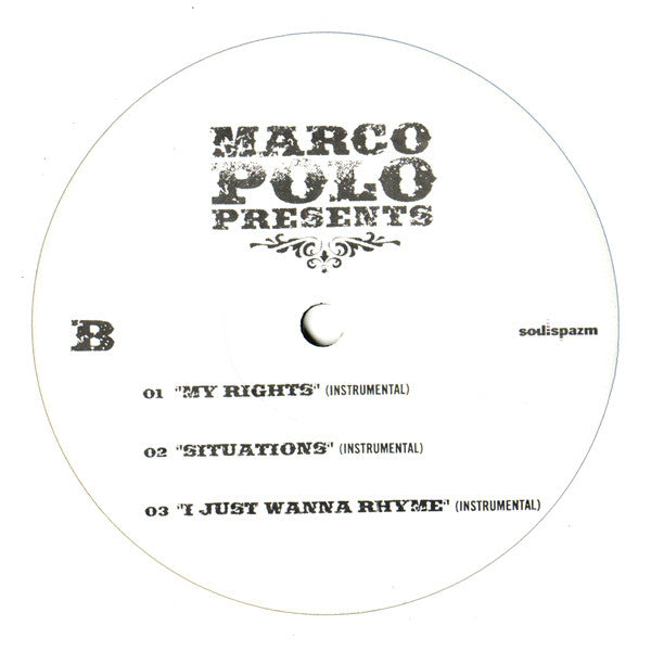 Marco Polo (3) Presents Wordsworth : My Rights / Situations  / I Just Wanna Rhyme (12")