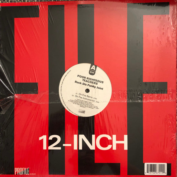 Poor Righteous Teachers : Rock Dis Funky Joint (12", Single, RE)