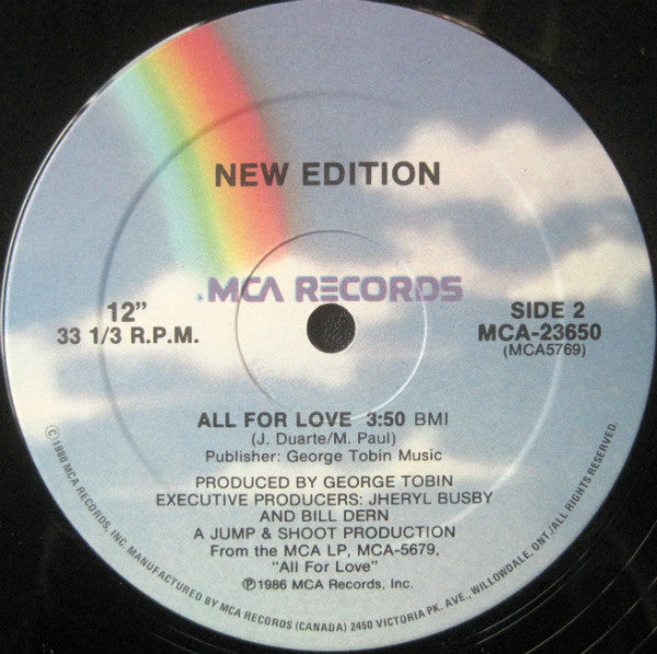 New Edition : With You All The Way (12")