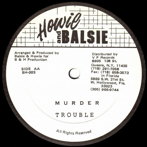 Sandy (48) / Trouble (41) : Baby Love / Murder (12")