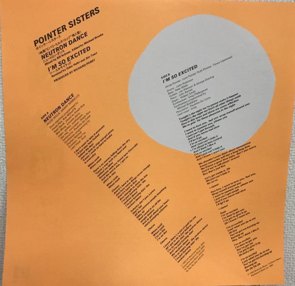 Pointer Sisters : Neutron Dance (12")