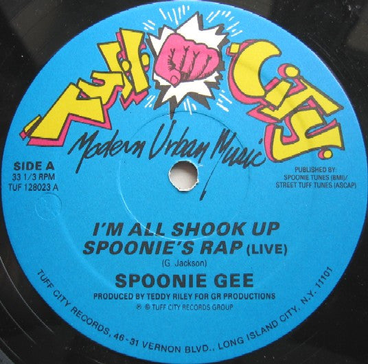 Spoonie Gee : I'm All Shook Up / Spoonie's Rap (Live) (12")