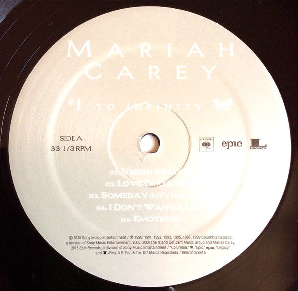 Mariah Carey : #1 To Infinity (2xLP, Comp, 180)