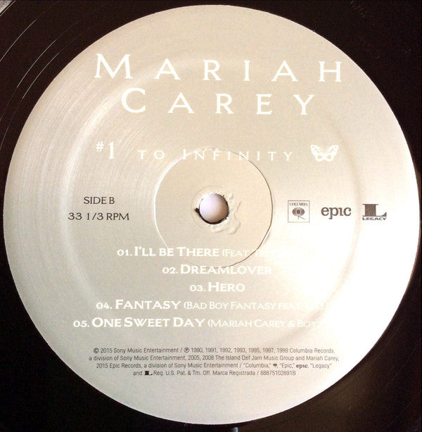 Mariah Carey : #1 To Infinity (2xLP, Comp, 180)