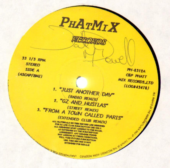 Unknown Artist : Just Another Day (12")