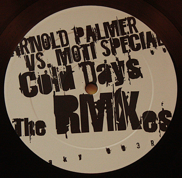 Arnold Palmer vs. Moti Special : Cold Days (The Remixes) (12", Maxi)