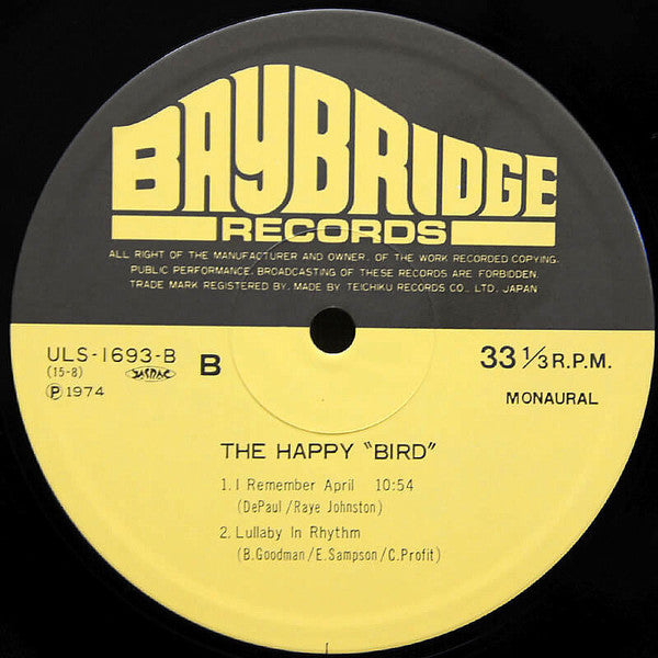 Charlie Parker : The Happy "Bird" (LP, RE)