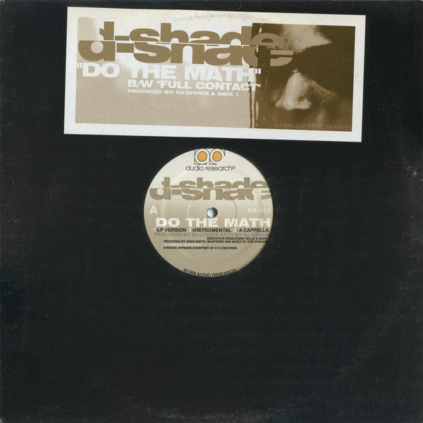 D-Shade : Do The Math / Full Contact (12")