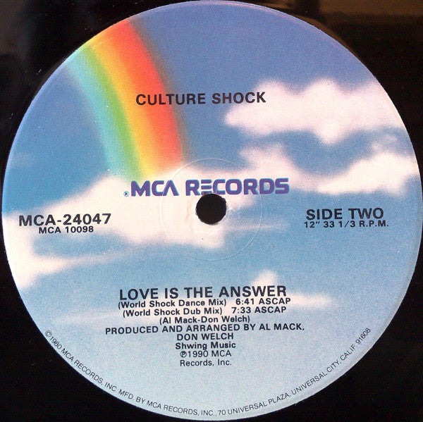 Culture Shock (7) : Love Is The Answer (12")