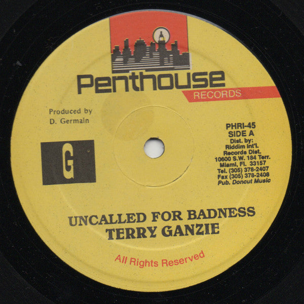 Buju Banton / Terry Ganzie : Body Come Down / Uncalled For Badness (12")