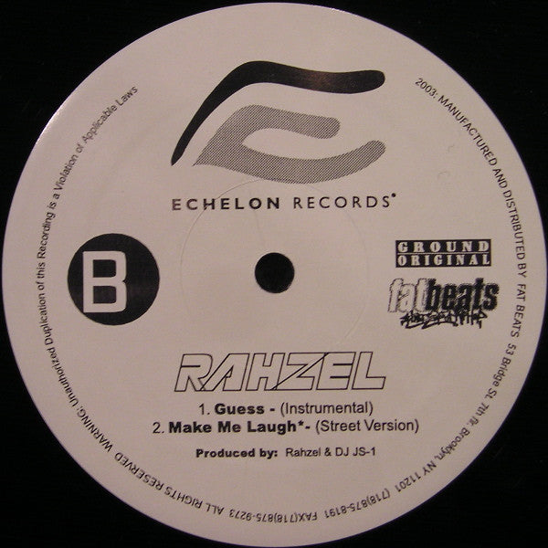 Rahzel : Guess (U Never Knew) (12")
