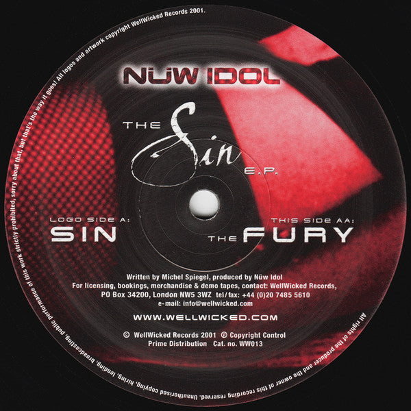 Nüw Idol : The Sin E.P. (12", EP)