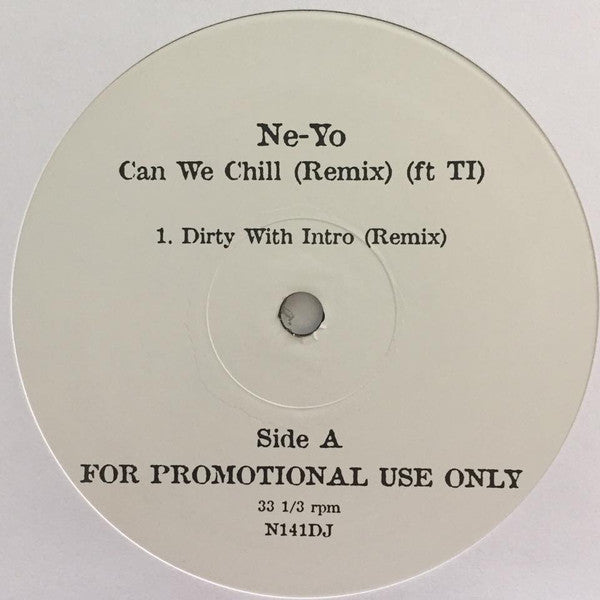 Ne-Yo : Can We Chill (12", Promo)