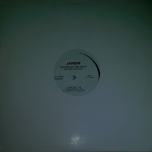 Jaheim Featuring Beanie Sigel : Nothing But The Truth (12", Promo)