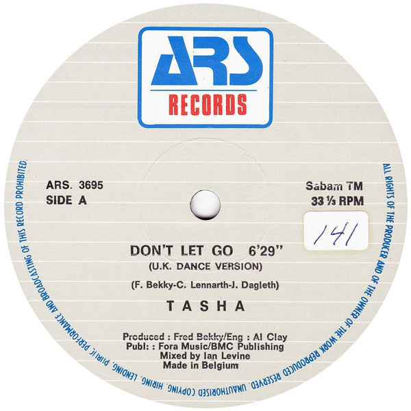 Tasha (5) : Don't Let Go (12")