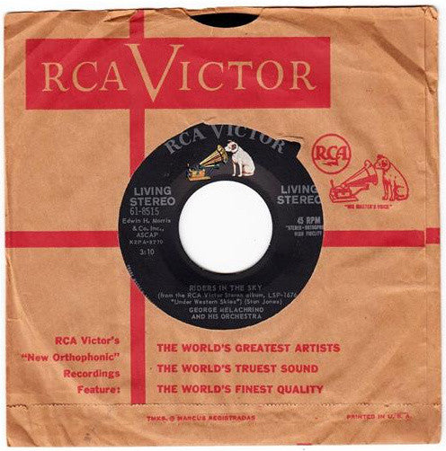 The Melachrino Orchestra : Riders In The Sky / Red River Valley (7", Single)