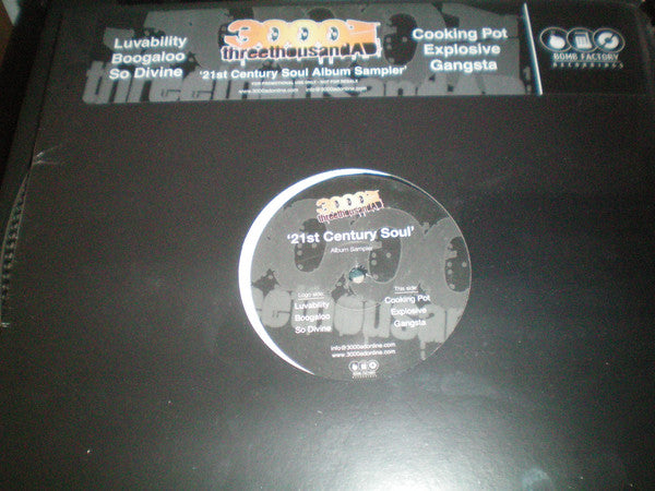 3000AD : 21st Century Soul Album Sampler (12", Smplr)