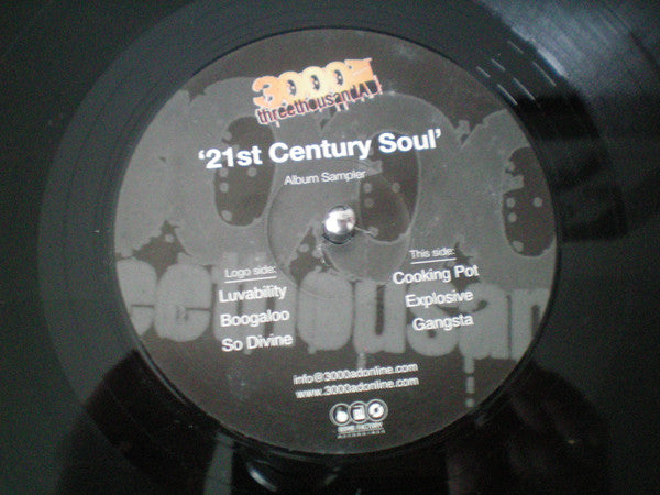 3000AD : 21st Century Soul Album Sampler (12", Smplr)
