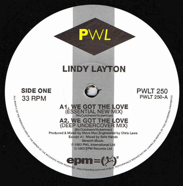 Lindy Layton : We Got The Love (The '93 Remixes) (12", Single)