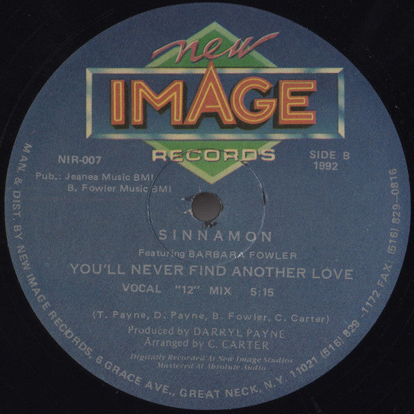 Sinnamon Featuring Barbara Fowler : I Like The Way (You Make Me Feel) (12")
