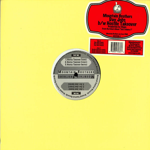 Mountain Brothers : Day Jobs b/w Hostile Takeover (12")