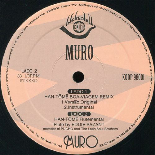 Muro : Han-Tōmē (Boa-Viagem Remix) (12", Single)
