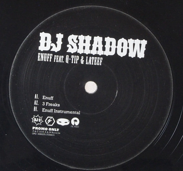 DJ Shadow : Enuff (12", Single, Promo)