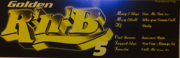 Various : Golden R'n'b 5 (12", Ltd, Promo, W/Lbl)