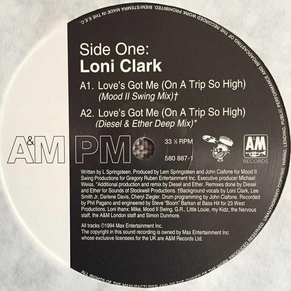Loni Clark : Love's Got Me (On A Trip So High) (12")