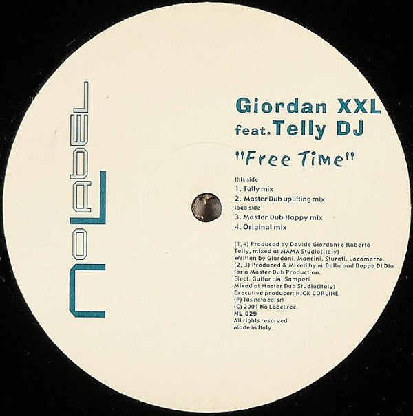 Giordan XXL feat. Roberto Telly : Free Time (12")