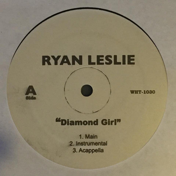 Ryan Leslie : Diamond Girl / Diamond Girl (Remixes) (12", Unofficial)