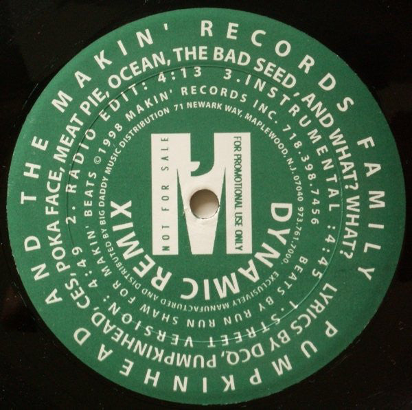 Pumpkinhead : Dynamic (Remix) / Wack Emcees (12", Promo)