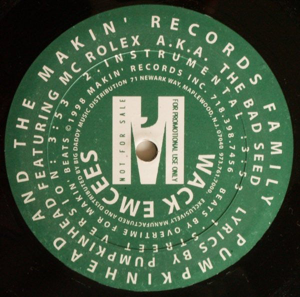 Pumpkinhead : Dynamic (Remix) / Wack Emcees (12", Promo)
