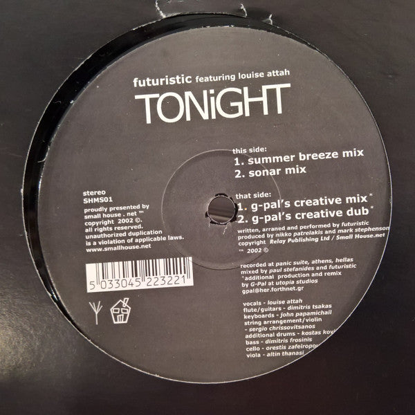 Futuristic : Tonight (12")