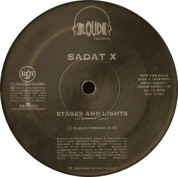 Sadat X : Stages & Lights (12", Promo)