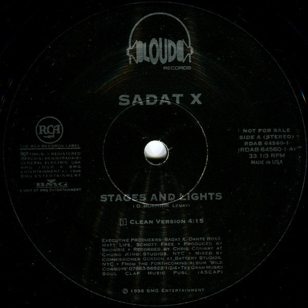 Sadat X : Stages & Lights (12", Promo)