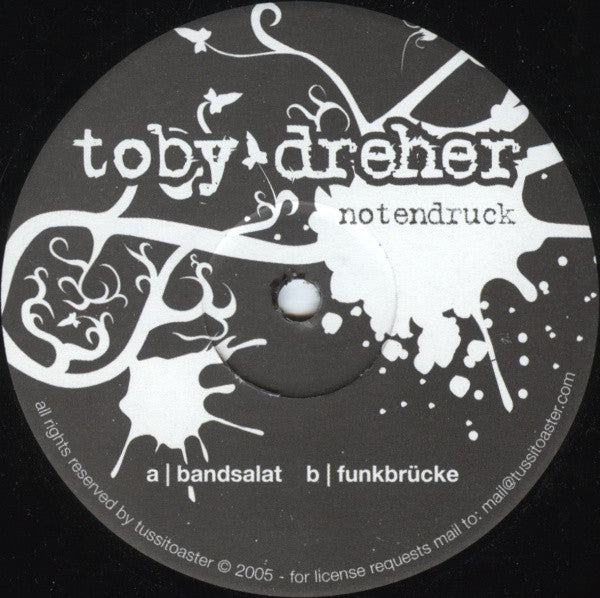 Toby Dreher : Notendruck (12")
