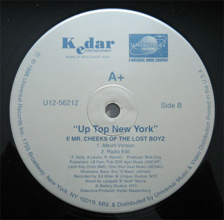 A+ : Enjoy Yourself / Up Top New York (12")