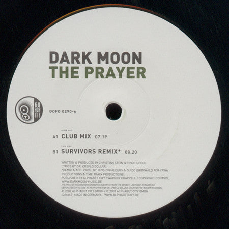 Dark Moon : The Prayer (12")