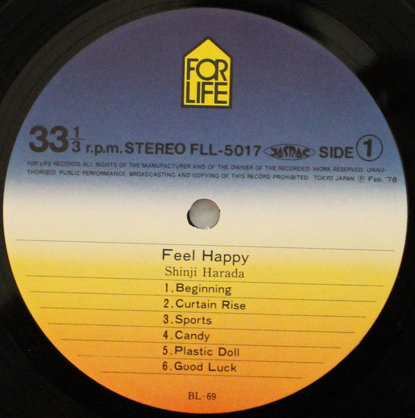 Shinji Harada : Feel Happy (LP, Album)