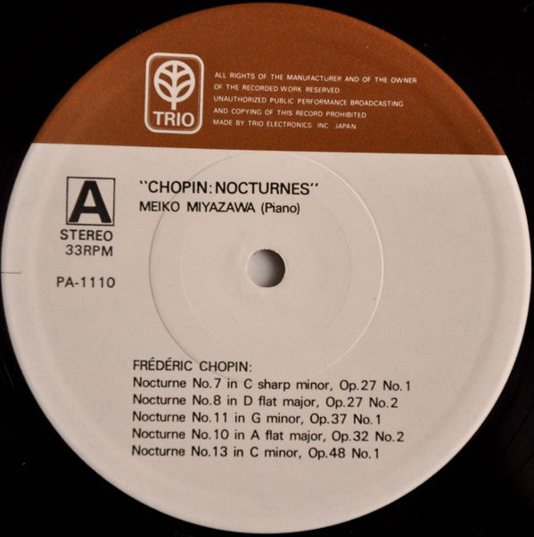 Meiko Miyazawa, Frédéric Chopin : Chopin Nocturnes (LP, Album)