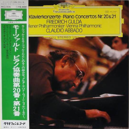 Wolfgang Amadeus Mozart â€?Friedrich Gulda, Wiener Philharmoniker, Claudio Abbado : Klavierkonzerte · Piano Concertos Nr. 20 & 21 (LP)